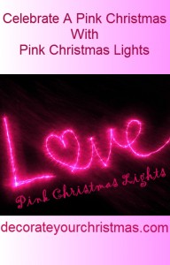 Pink Christmas Lights